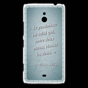 Coque Nokia Lumia 1320 Pessimiste Turquoise Citation Oscar Wilde