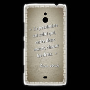 Coque Nokia Lumia 1320 Pessimiste Sepia Citation Oscar Wilde