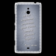 Coque Nokia Lumia 1320 Quart d'heure Bleu Citation Oscar Wilde
