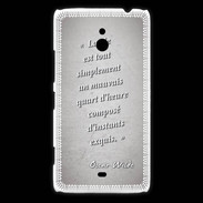 Coque Nokia Lumia 1320 Quart d'heure Gris Citation Oscar Wilde