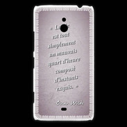 Coque Nokia Lumia 1320 Quart d'heure Rose Citation Oscar Wilde
