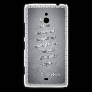 Coque Nokia Lumia 1320 Quart d'heure Noir Citation Oscar Wilde