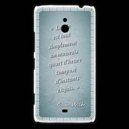 Coque Nokia Lumia 1320 Quart d'heure Turquoise Citation Oscar Wilde