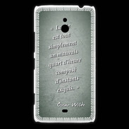 Coque Nokia Lumia 1320 Quart d'heure vert Citation Oscar Wilde