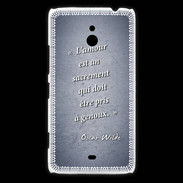 Coque Nokia Lumia 1320 Sacrement amour Bleu Citation Oscar Wilde