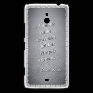 Coque Nokia Lumia 1320 Sacrement amour Noir Citation Oscar Wilde