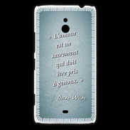 Coque Nokia Lumia 1320 Sacrement amour Turquoise Citation Oscar Wilde