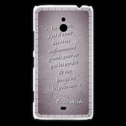 Coque Nokia Lumia 1320 Sagesse rêves Violet Citation Oscar Wilde