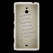 Coque Nokia Lumia 1320 Sincérité fatale Sepia Citation Oscar Wilde