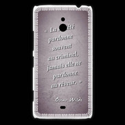 Coque Nokia Lumia 1320 Société rêveur Violet Citation Oscar Wilde