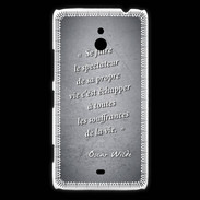 Coque Nokia Lumia 1320 Spectateur Noir Citation Oscar Wilde