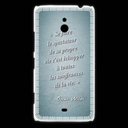 Coque Nokia Lumia 1320 Spectateur Turquoise Citation Oscar Wilde