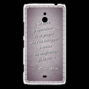 Coque Nokia Lumia 1320 Spectateur Violet Citation Oscar Wilde