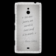 Coque Nokia Lumia 1320 Survie mort Gris Citation Oscar Wilde