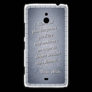 Coque Nokia Lumia 1320 Trop moderne Bleu Citation Oscar Wilde