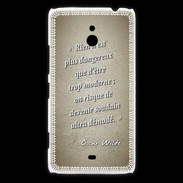 Coque Nokia Lumia 1320 Trop moderne Sepia Citation Oscar Wilde
