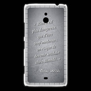 Coque Nokia Lumia 1320 Trop moderne Noir Citation Oscar Wilde