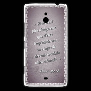 Coque Nokia Lumia 1320 Trop moderne Violet Citation Oscar Wilde