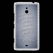 Coque Nokia Lumia 1320 Vérité pure Bleu Citation Oscar Wilde