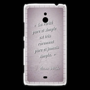 Coque Nokia Lumia 1320 Vérité pure Rose Citation Oscar Wilde