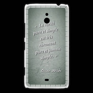 Coque Nokia Lumia 1320 Vérité pure Vert Citation Oscar Wilde