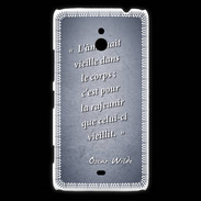 Coque Nokia Lumia 1320 Ame nait Bleu Citation Oscar Wilde