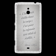 Coque Nokia Lumia 1320 Ame nait Gris Citation Oscar Wilde