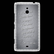 Coque Nokia Lumia 1320 Ame nait Noir Citation Oscar Wilde