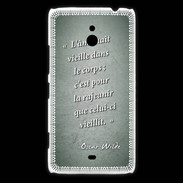 Coque Nokia Lumia 1320 Ame nait Vert Citation Oscar Wilde