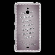 Coque Nokia Lumia 1320 Ame nait Violet Citation Oscar Wilde