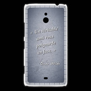 Coque Nokia Lumia 1320 Ami poignardée Bleu Citation Oscar Wilde