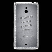 Coque Nokia Lumia 1320 Ami poignardée Noir Citation Oscar Wilde