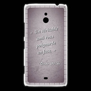 Coque Nokia Lumia 1320 Ami poignardée Violet Citation Oscar Wilde