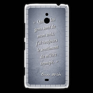 Coque Nokia Lumia 1320 Avis gens Bleu Citation Oscar Wilde