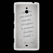 Coque Nokia Lumia 1320 Avis gens Gris Citation Oscar Wilde