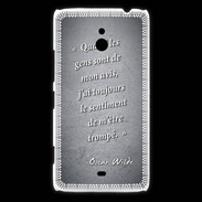 Coque Nokia Lumia 1320 Avis gens Noir Citation Oscar Wilde