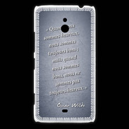Coque Nokia Lumia 1320 Bons heureux Bleu Citation Oscar Wilde