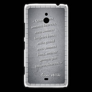 Coque Nokia Lumia 1320 Bons heureux Noir Citation Oscar Wilde