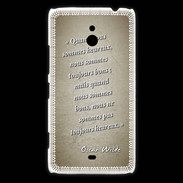 Coque Nokia Lumia 1320 Bons heureux Sepia Citation Oscar Wilde