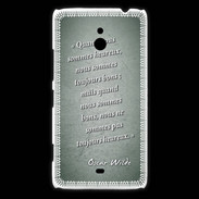 Coque Nokia Lumia 1320 Bons heureux Vert Citation Oscar Wilde