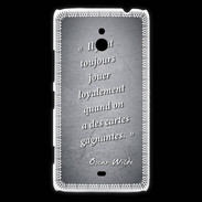 Coque Nokia Lumia 1320 Cartes gagnantes Noir Citation Oscar Wilde