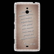 Coque Nokia Lumia 1320 Bons heureux Rouge Citation Oscar Wilde