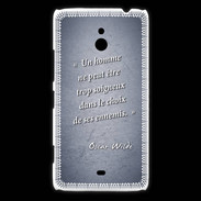 Coque Nokia Lumia 1320 Choix ennemis Bleu Citation Oscar Wilde