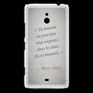 Coque Nokia Lumia 1320 Choix ennemis Gris Citation Oscar Wilde