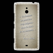 Coque Nokia Lumia 1320 Choix ennemis Sepia Citation Oscar Wilde