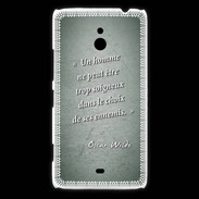 Coque Nokia Lumia 1320 Choix ennemis Vert Citation Oscar Wilde