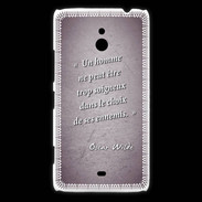 Coque Nokia Lumia 1320 Choix ennemis Violet Citation Oscar Wilde