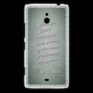 Coque Nokia Lumia 1320 Croire Vert Citation Oscar Wilde