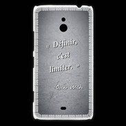 Coque Nokia Lumia 1320 Définir Noir Citation Oscar Wilde