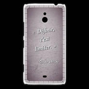 Coque Nokia Lumia 1320 Définir Violet Citation Oscar Wilde